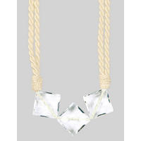 Raffhalter Rautenperlen Rautenperlen - beige (65,00cm)
