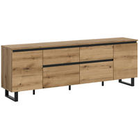 Lowboard Tomasa Evoke Oak Nachbildung schwarz B/H/T: ca. 188x65x36 cm Tomasa - schwarz (188,00/65,00/36,00cm) - xonox.home