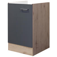 Spülenschrank Morena grau matt B/H/T: ca. 50x82x57 cm Morena - Eiche/Basalt (50,00/82,00/57,00cm) - Flex-Well