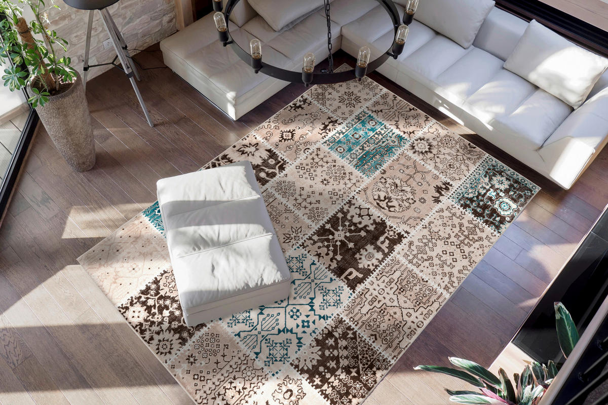 360Living Teppich Ariya taupe B/L: ca. 120x170 cm Ariya - taupe (120,00/170,00cm) - 360Living