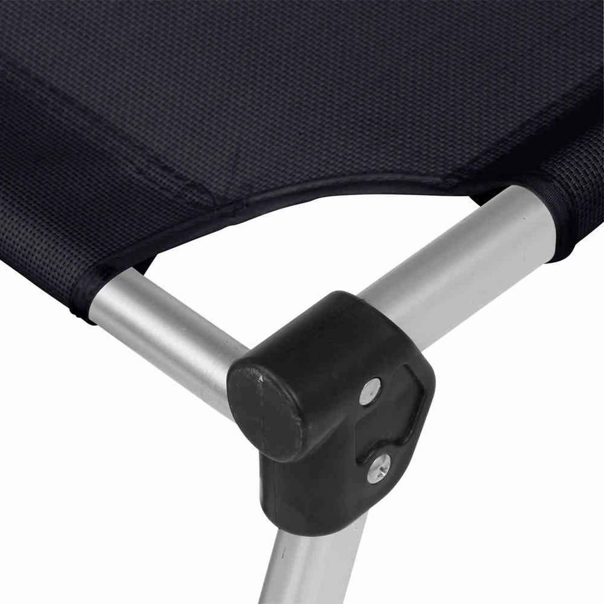 Gardamo Gartenliege ALU-XXL schwarz Aluminium ALU-XXL - schwarz - Gardamo