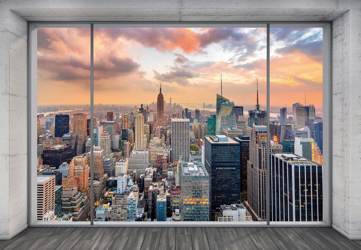Komar Fototapete NYC Outlook Stadt B/L: ca. 368x248 cm NYC Outlook - (368,00/248,00cm) - Komar