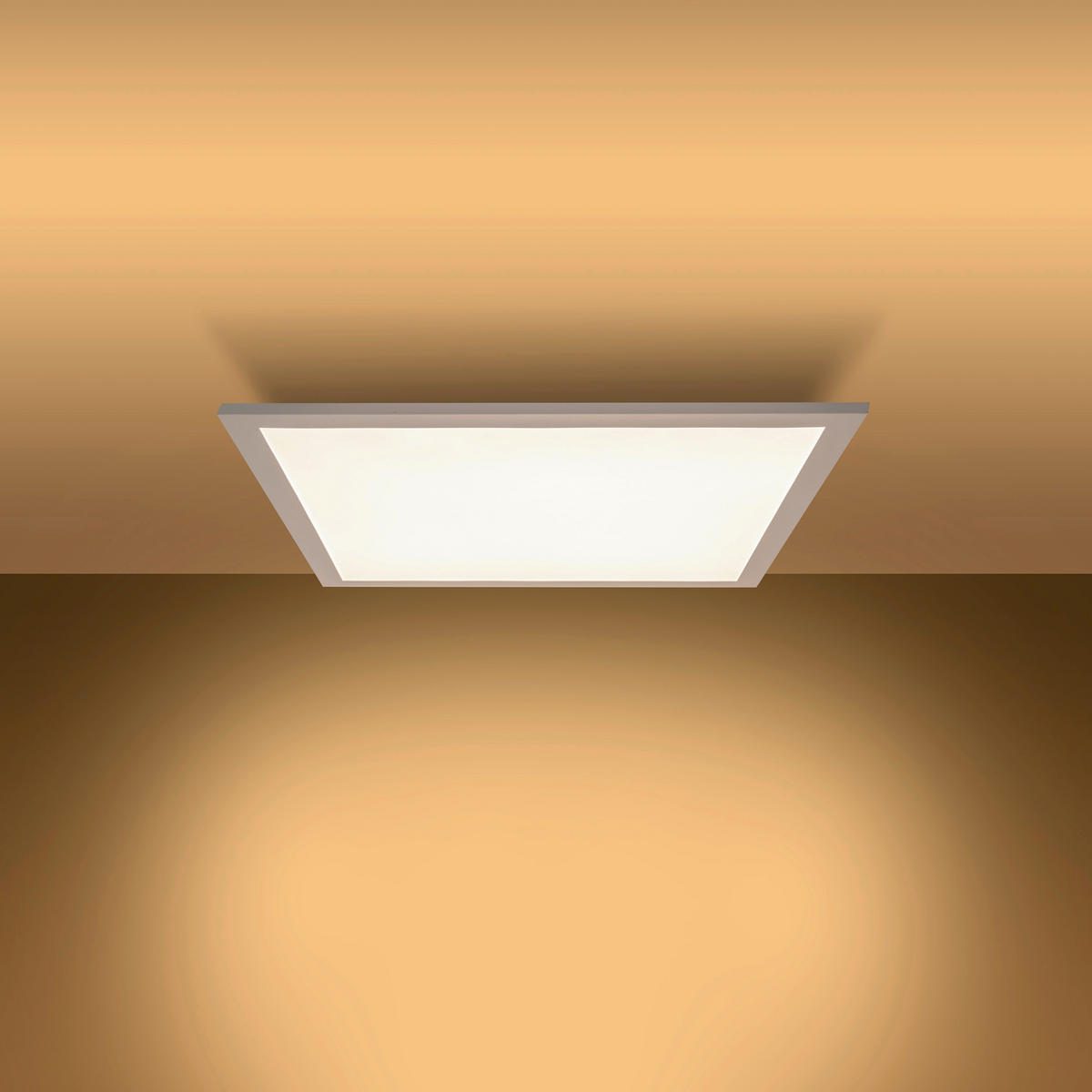 Näve Leuchten LED-Deckenpanel weiß Metall Kunststoff B/H/T: ca. 59,5x6x59,5 cm NICO - weiß (59,50/6,00/59,50cm) - Näve Leuchten