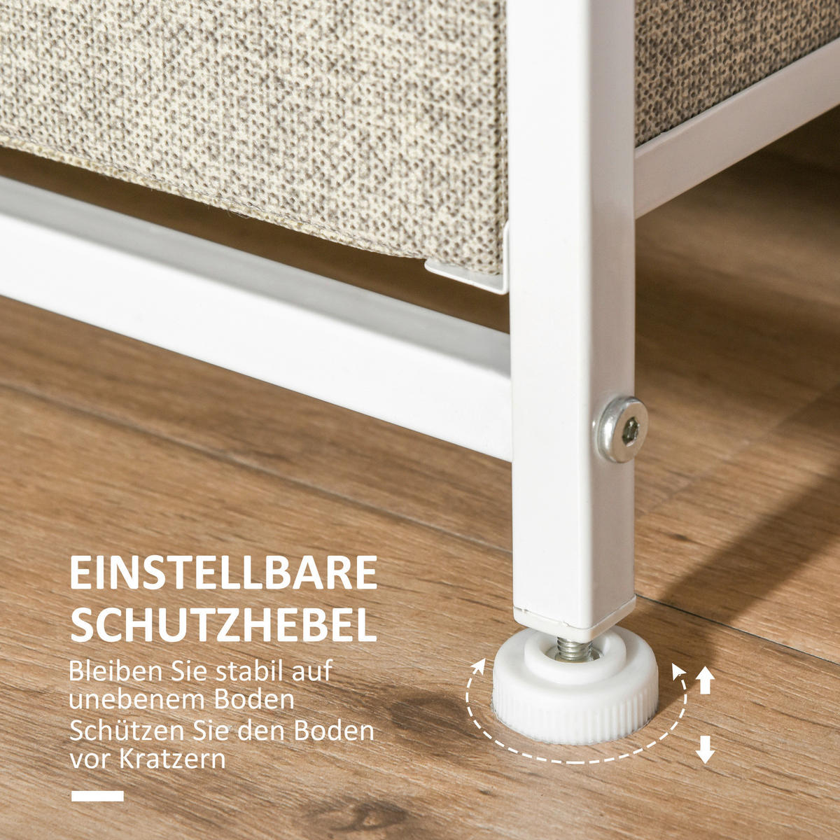 HOMCOM Aufbewahrungsregal hellgrau Polypropylen B/H/L: ca. 30x63,5x71 cm Schubladenschrank - hellgrau (71,00/30,00/63,50cm) - HOMCOM