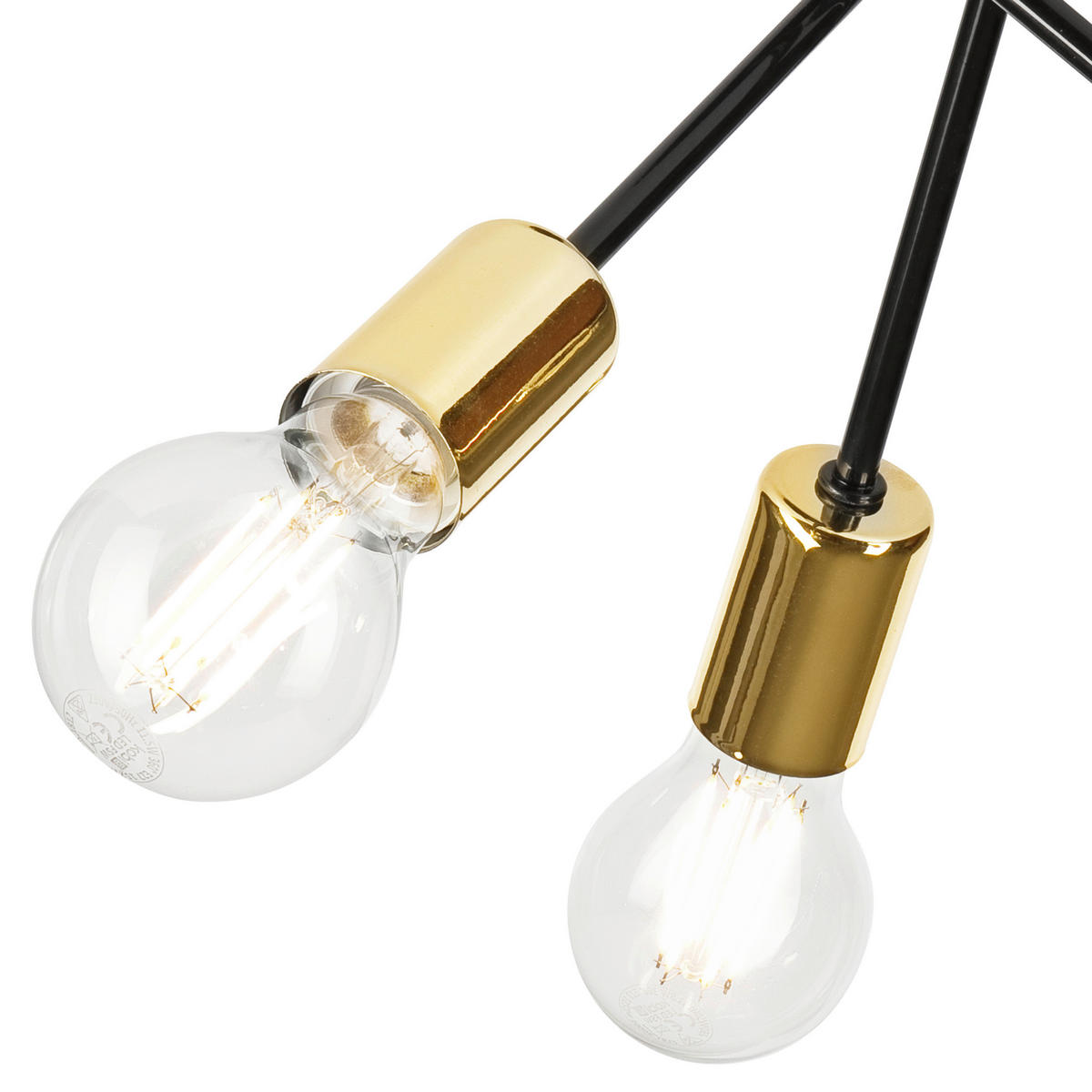 Lamkur Deckenleuchte gold Stahl B/H/L: ca. 33x34x33 cm E27 3 Brennstellen PRIYA - gold (33,00/33,00/34,00cm) - Lamkur