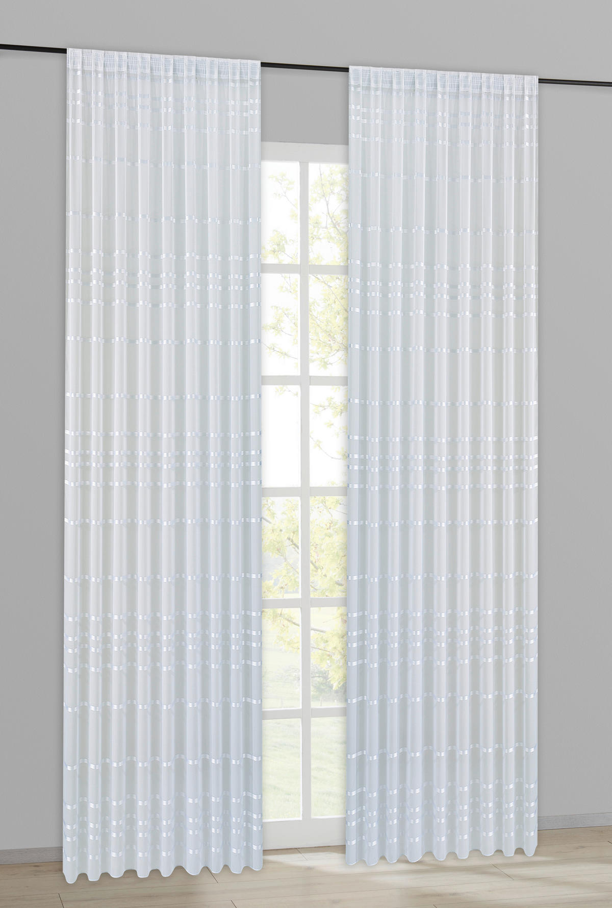Fertigstore Bella weiß B/L: ca. 300x245 cm Bella - weiß (300,00/245,00cm) - POCOline
