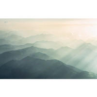 Komar Fototapete Hazy Hills B/L: ca. 400x250 cm Hazy Hills - (400,00/250,00cm) - Komar