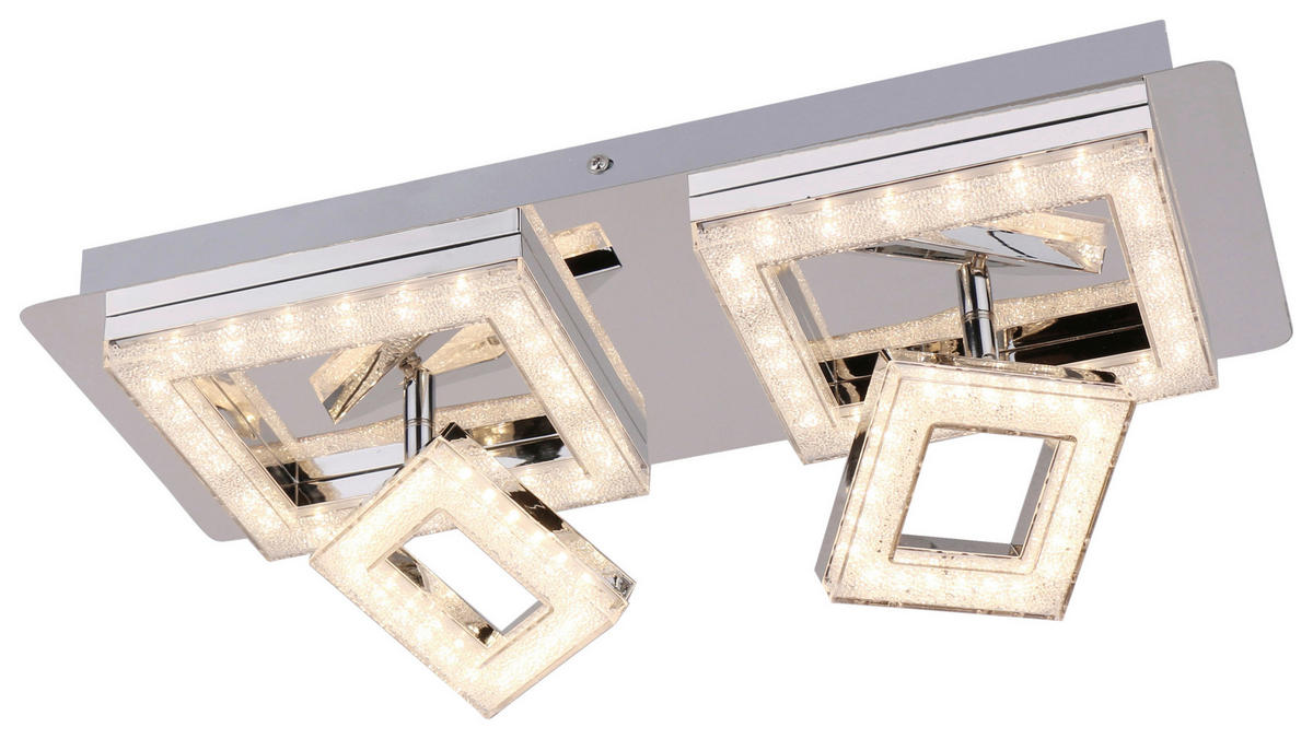 POCOline Deckenleuchte Timo Chrom klar Metall Acryl B/L: ca. 19x44 cm Timo - klar/Chrom (19,00/44,00cm) - POCOline