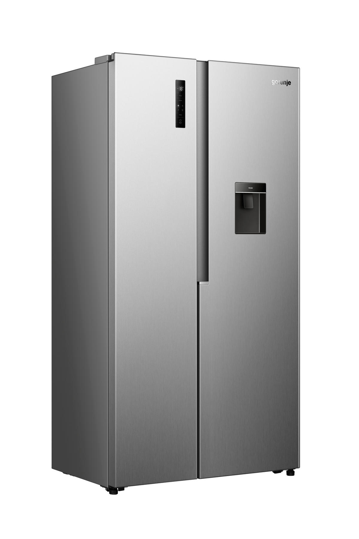 Gorenje Side-by-Side NRS9E4XWD Inox B/H/T: ca. 91,1x178,6x61,5 cm Side-by-Side NRS9E4XWD - Inox (91,10/178,60/61,50cm) - Gorenje