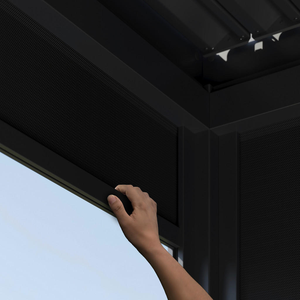 Thumbnail - Paragon Outdoor Seitenteil für Pergola Grand Tuscan grau Aluminium B/H: ca. 403x237 cm