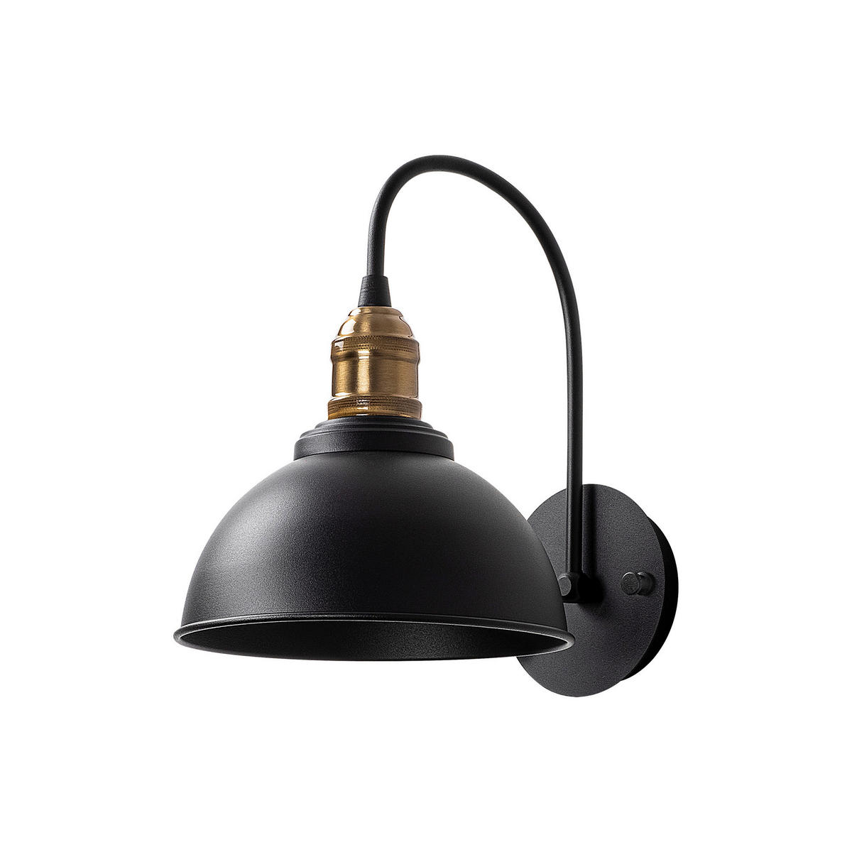 Opviq Wandleuchte Varzan schwarz bronze Metall B/H/T/L/D: ca. 27x36x27x27x27 cm E27 1 Brennstellen Varzan - schwarz/bronze (27,00/27,00/36,00cm) - Opviq
