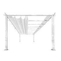 Paragon Outdoor Pavillon Florida weiß Metall B/H/L: ca. 350x235x350 cm Florida - weiß (350,00/350,00/235,00cm) - Paragon Outdoor