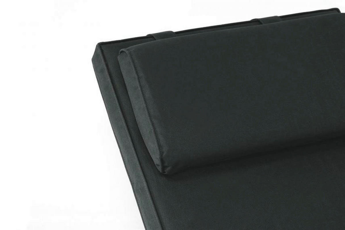 VCM Gartenliege braun Teakholz B/H/T: ca. 45x5x188 cm Gartenliege - braun/anthrazit (45,00/5,00/188,00cm) - VCM