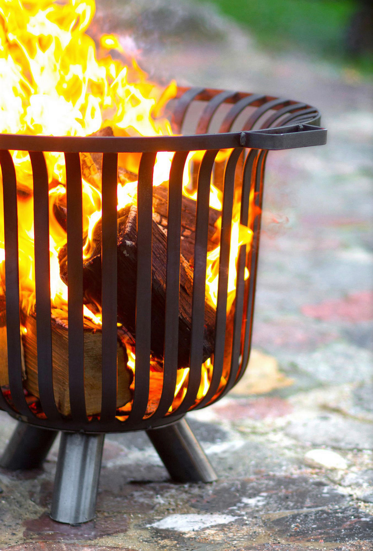 CookKing Feuerkorb Verona 60 schwarz Stahl B/H/T: ca. 60x52x60 cm Verona 60 - schwarz (60,00/52,00/60,00cm) - CookKing