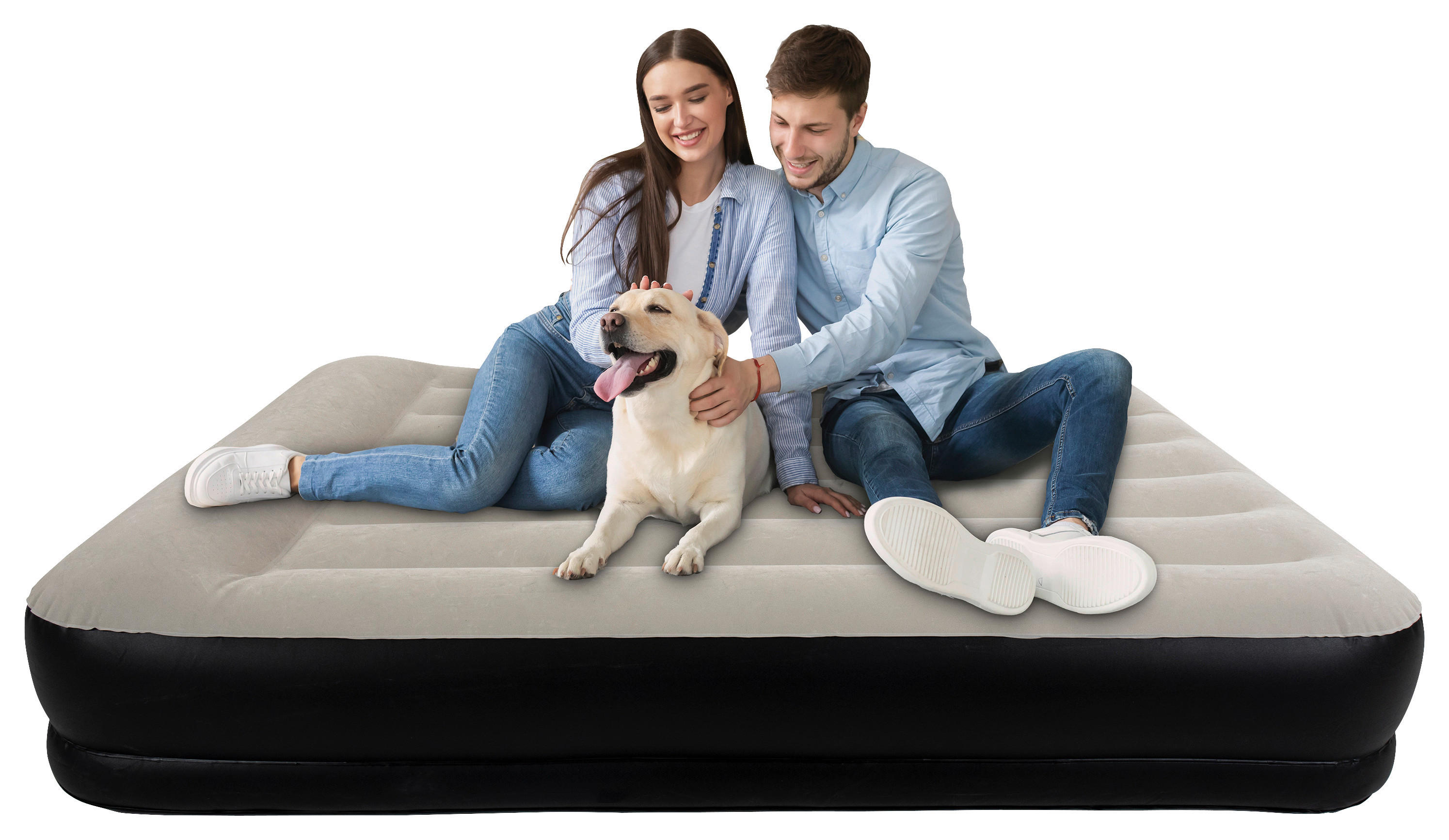 Luftbett grau Luftbett_Queen_Size - grau