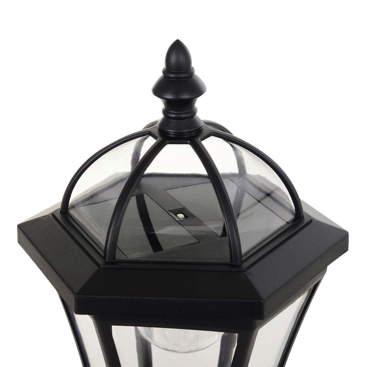 Gartenlaterne im 2er-Set schwarz Kunststoff H/D: ca. 129x18,5 cm Gartenlaterne im 2er-Set - schwarz (18,50/129,00cm) - Outsunny