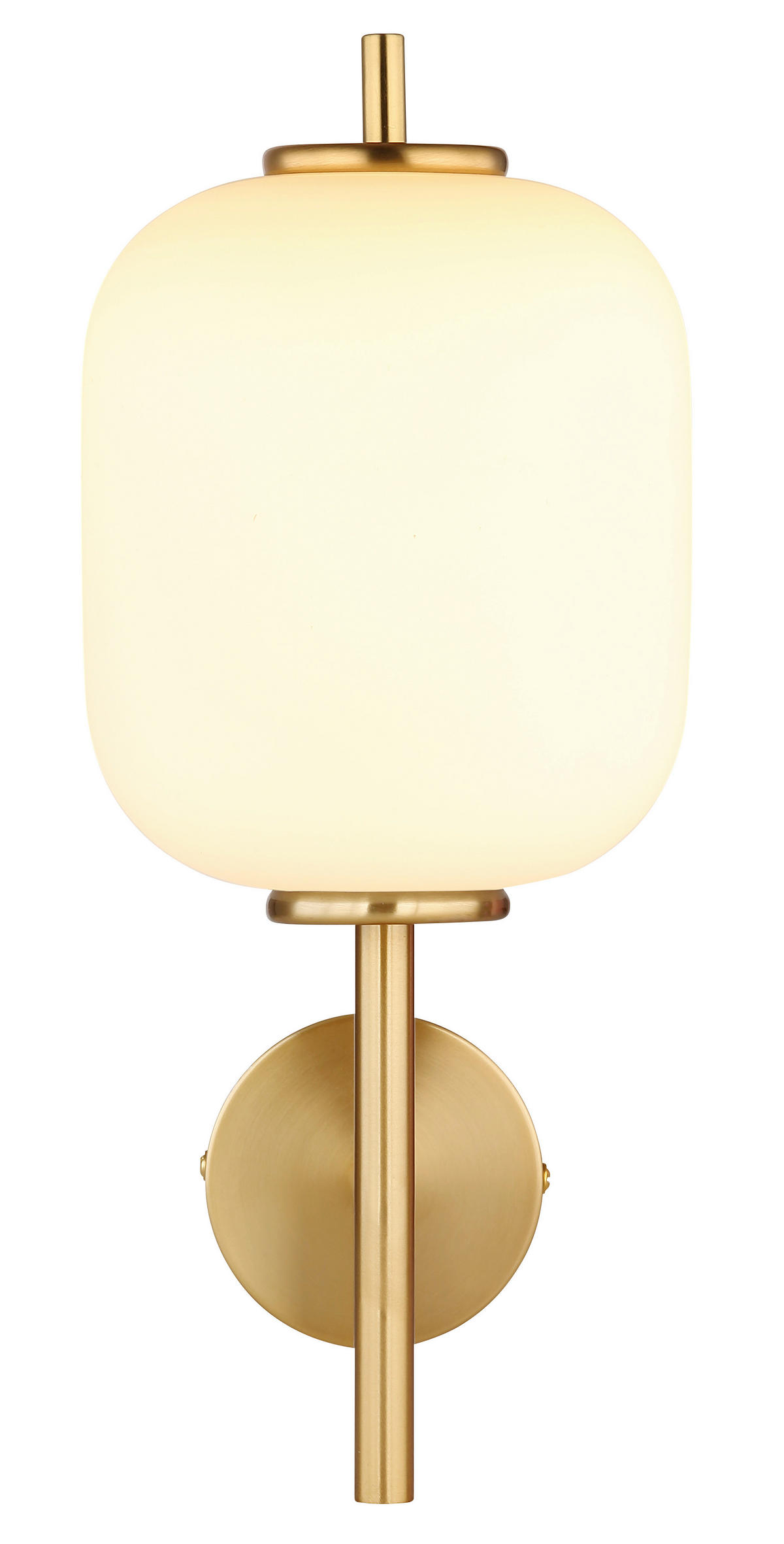 GLOBO Wandleuchte messing Glas Metall B/H: ca. 13,5x29 cm 1 Brennstellen 15217W - messing (13,50/29,00cm) - GLOBO
