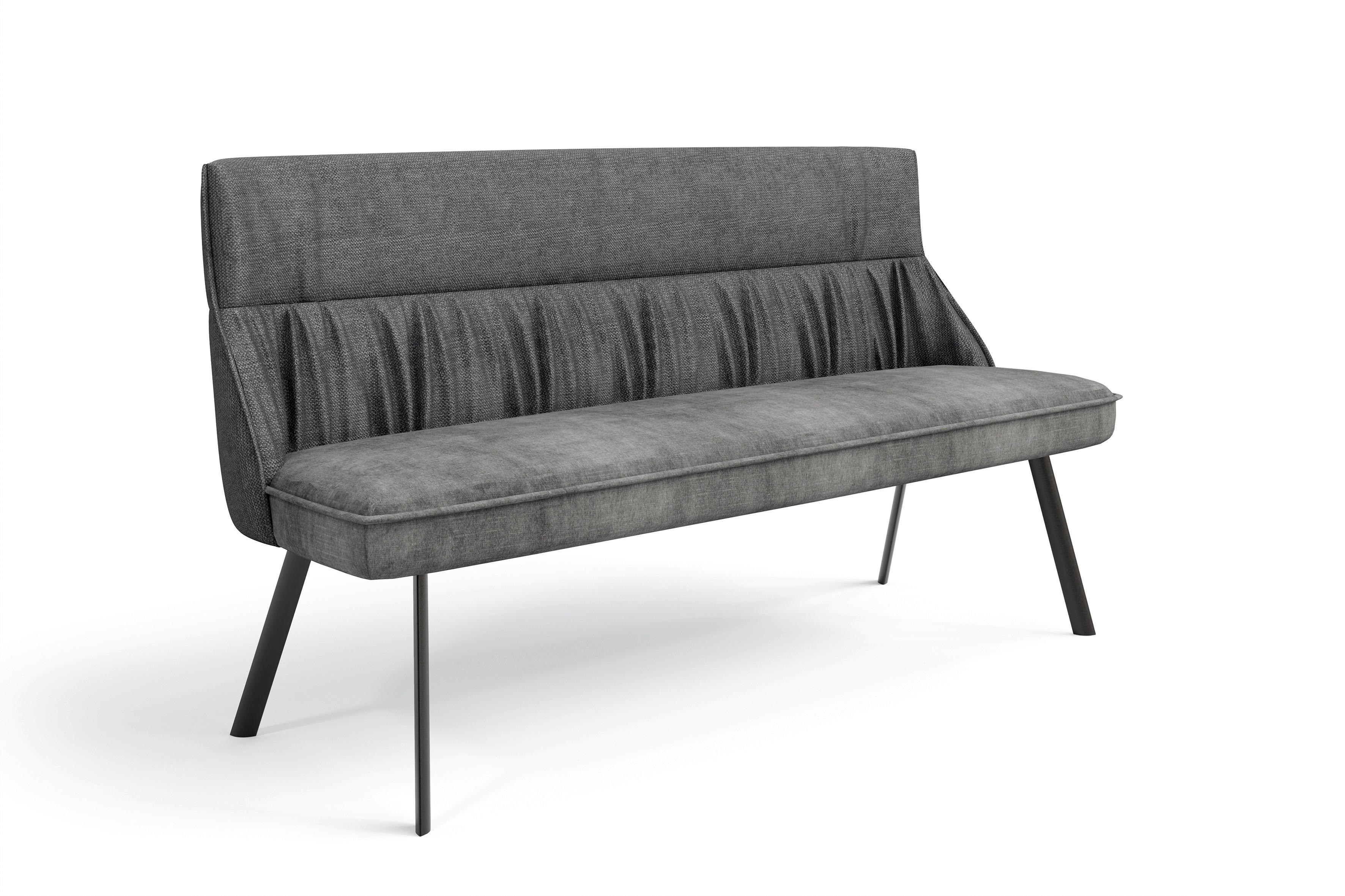 Bank CALIFORNIA anthrazit B/H/T: ca. 180x88x63 cm CALIFORNIA - schwarz/anthrazit (180,00/88,00/63,00cm) - byLIVING