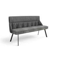 Bank CALIFORNIA anthrazit B/H/T: ca. 180x88x63 cm CALIFORNIA - schwarz/anthrazit (180,00/88,00/63,00cm) - byLIVING