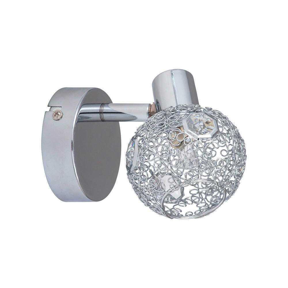 SPOT Light Spotbalken 2766212 Chrom Metall B/H/T: ca. 8x12x8 cm G9 1 Brennstellen Lena - Chrom (8,00/12,00/8,00cm) - SPOT Light