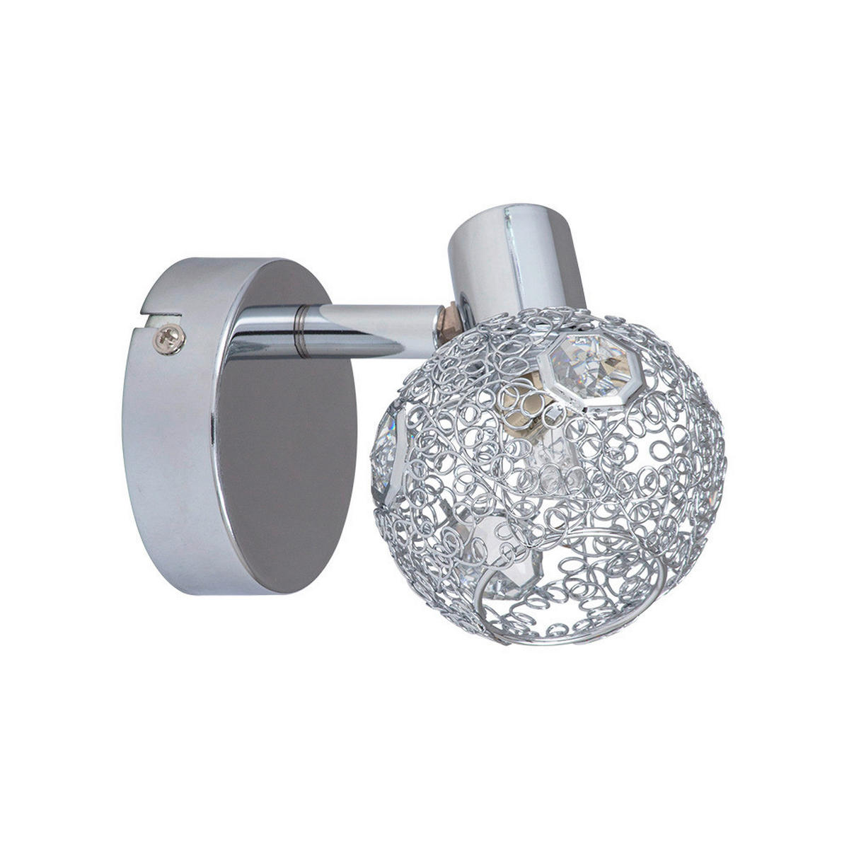 SPOT Light Spotbalken 2295128 Lena Chrom Metall B/H/T: ca. 8x12x8 cm G9 1 Brennstellen Lena - Chrom (8,00/12,00/8,00cm) - SPOT Light