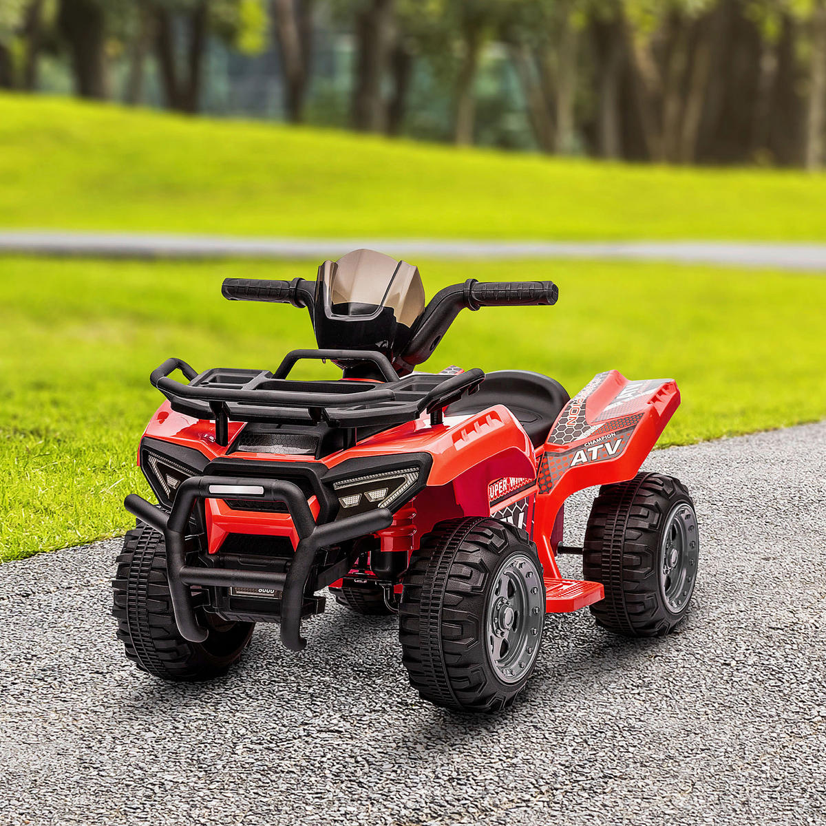 HOMCOM Kinderauto rot B/H/L: ca. 42x70x45 cm Kinder-Elektrofahrzeug - rot (45,00/42,00/70,00cm) - HOMCOM