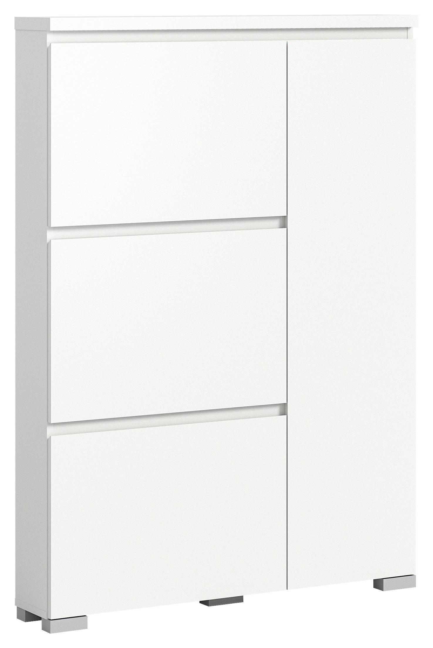 Schuhschrank Shoelove weiß B/H/T: ca. 95x130x18 cm Shoelove - weiß (95,00/130,00/18,00cm) - xonox.home