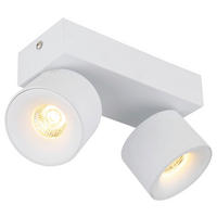 GLOBO LED-Spot RAE 56961-2W weiß Metall Kunststoff B/H/L: ca. 7,2x12x20,5 cm 2 Brennstellen RAE - weiß (20,50/7,20/12,00cm) - GLOBO
