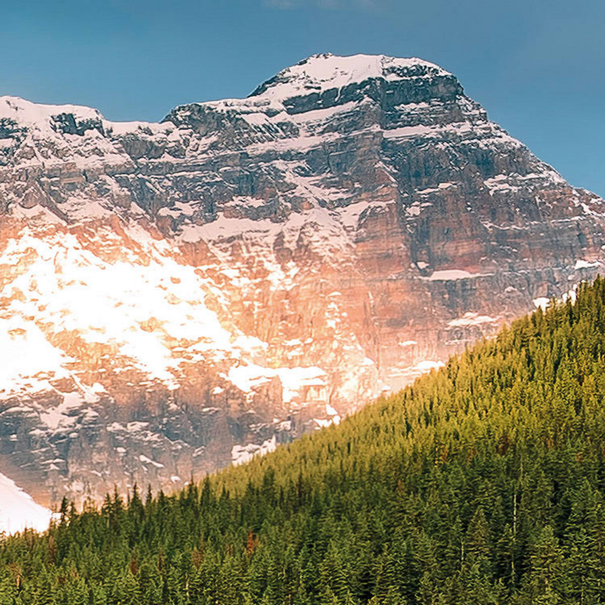 Komar Fototapete Magic Moraine Morning B/L: ca. 450x280 cm Magic Moraine Morning - (450,00/280,00cm) - Komar