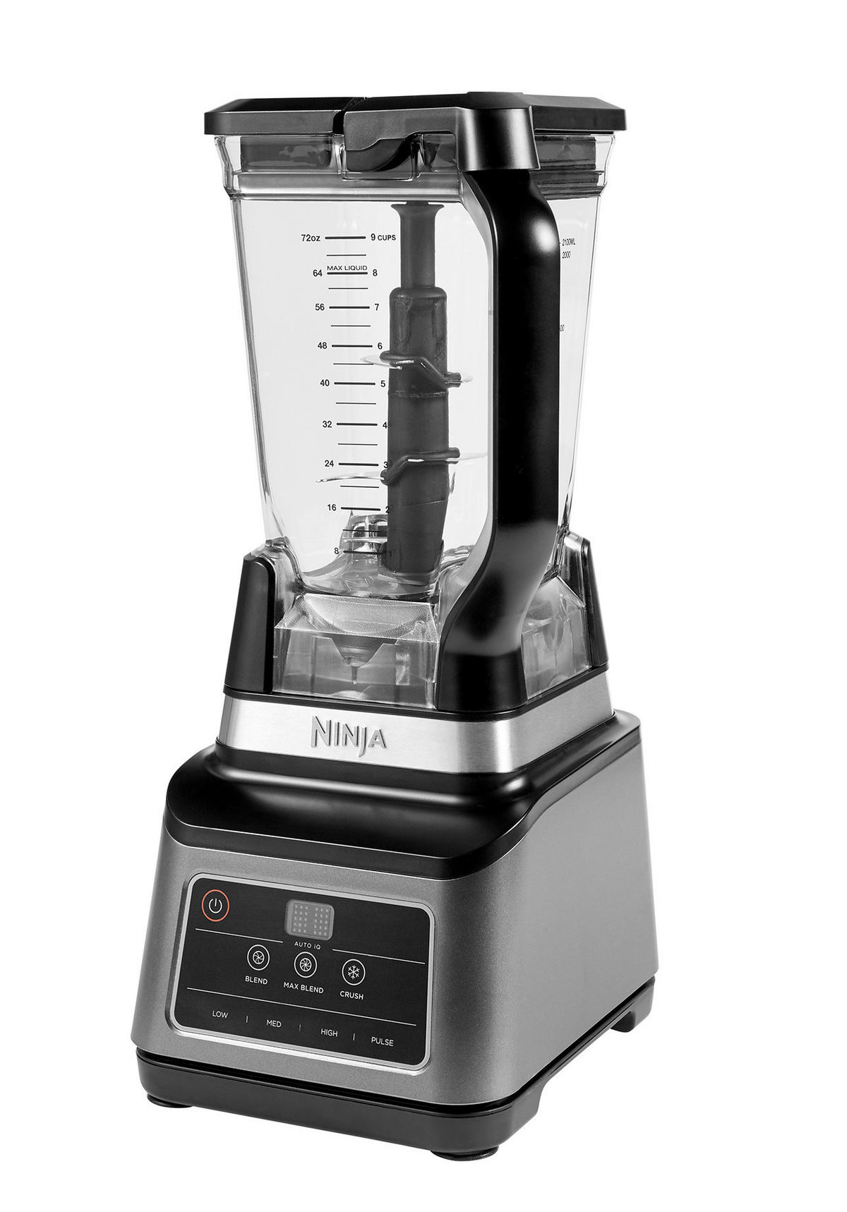 Ninja Standmixer 2in1 schwarz silber Kunststoff B/H/L: ca. 19x44,5x25 cm BN750EU - schwarz/silber (25,00/19,00/44,50cm) - Ninja