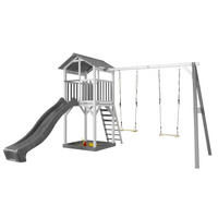 AXI Spielturm Beach Tower grau B/H/T: ca. 356,6x241,9x349 cm Beach Tower - weiß/grau (356,60/241,90/349,00cm) - AXI