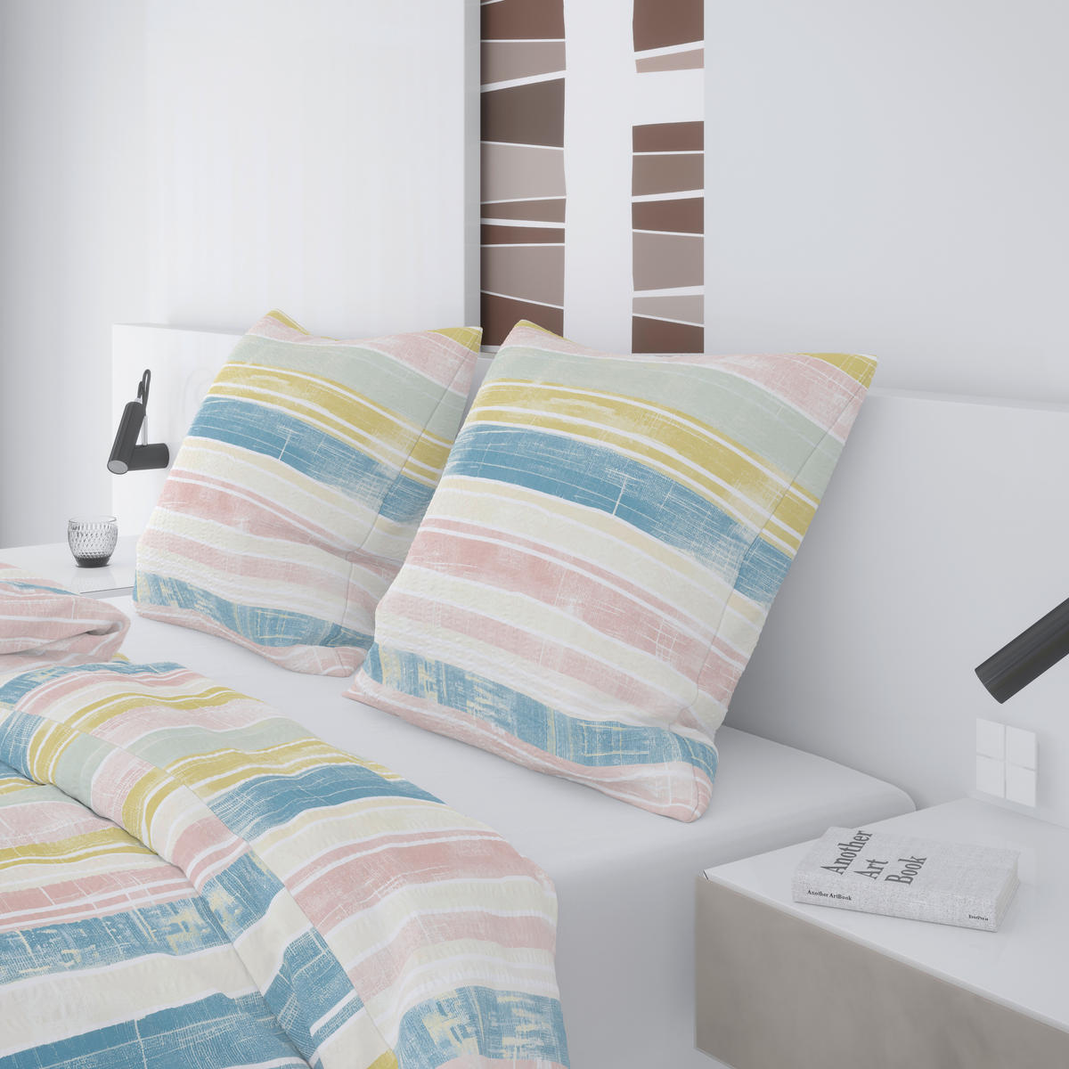 Baumwoll Bettwäsche Seersucker Bettwäsche_Seersucker Streifen bunt - Multi (135,00/200,00cm) - CASTELL