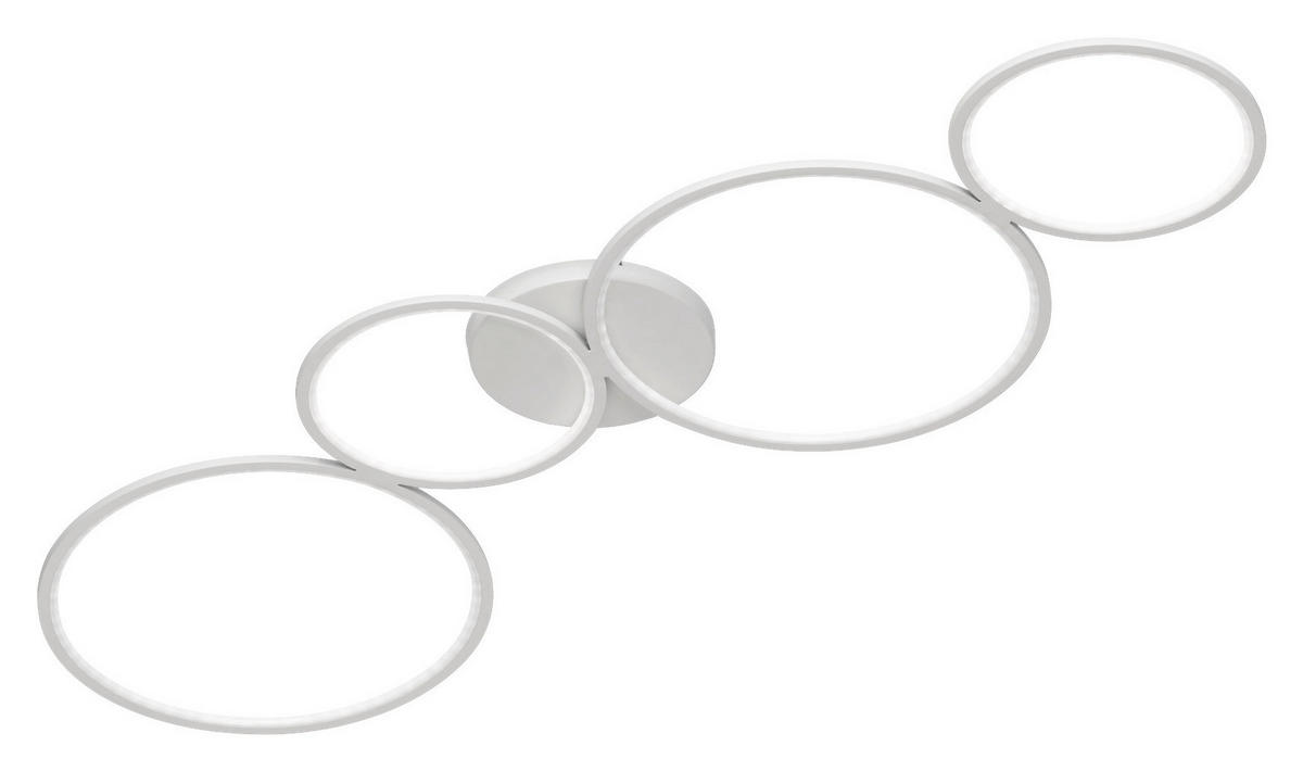 TRIO Deckenleuchte 622610431 weiß Metall B/H/L: ca. 34x6x97 cm LED-Deckenleuchte_Rondo - weiß (97,00/34,00/6,00cm) - Trio