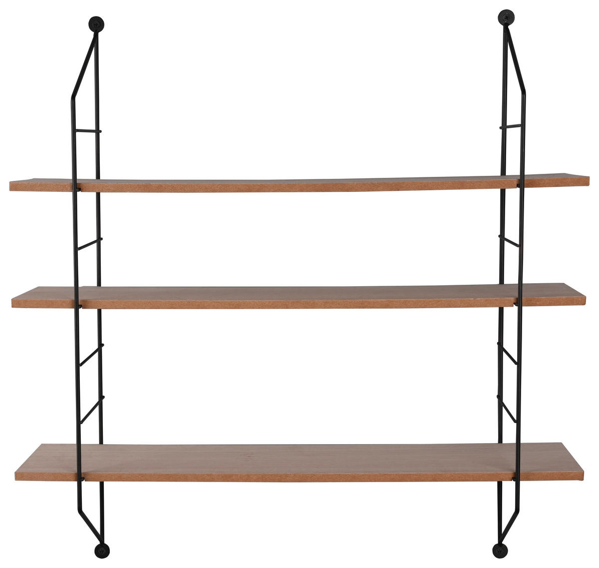 Wandregal Ella schwarz B/H/T: ca. 60x62x15 cm Ella - schwarz (60,00/62,00/15,00cm)