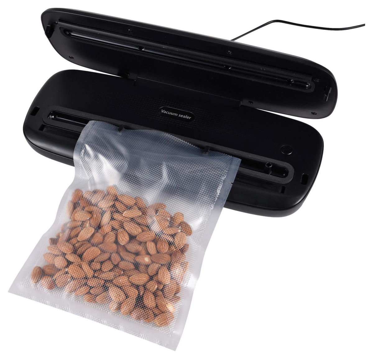 MASTERPRO Vakuumierer BGMP-9080 Foodies silber schwarz Kunststoff Edelstahl B/H/T: ca. 37x7x15 cm ca. 130 W Foodies BGMP-9080 - schwarz/silber (37,00/7,00/15,00cm) - MASTERPRO