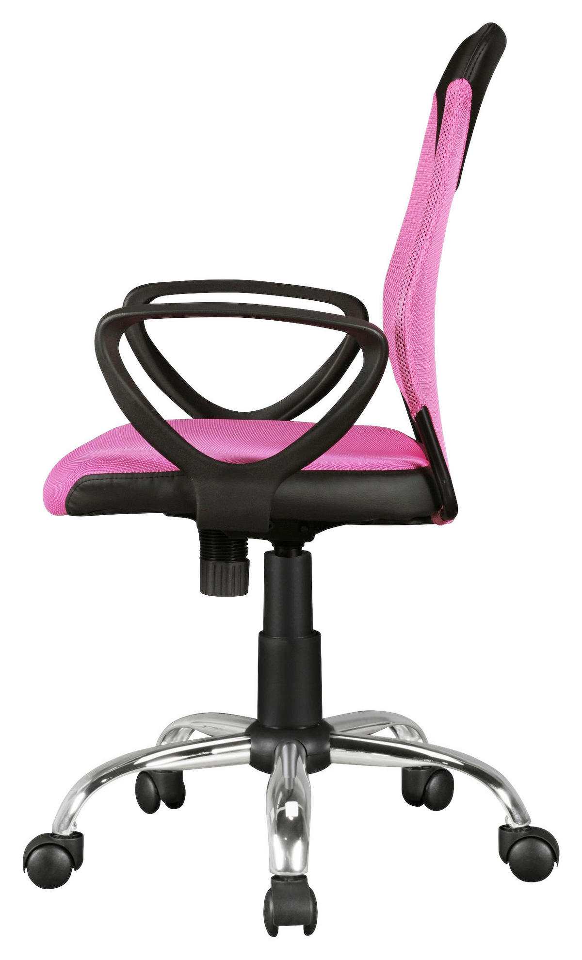 Drehstuhl pink Stoff Kinderschreibtischstuhl TERNI - pink (60,00/101,00/60,00cm) - Amstyle