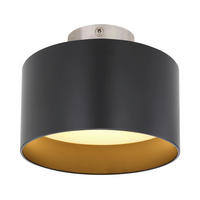 GLOBO Deckenleuchte 12016B schwarz Satiniert Aluminium Kunststoff H/D: ca. 11x14 cm Jenny - schwarz/Satiniert (14,00/11,00cm) - GLOBO