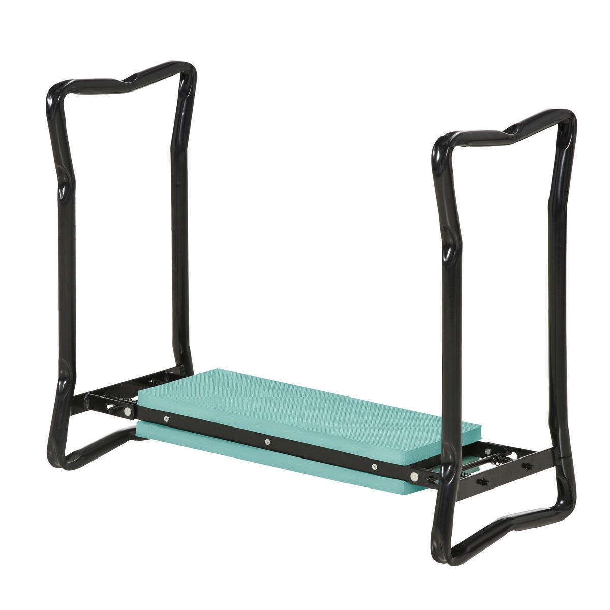 Outsunny Kniebank schwarz B/H/L: ca. 28x49x58 cm Kniebank 01-0134 - schwarz/dunkelgrün (58,00/28,00/49,00cm) - Outsunny