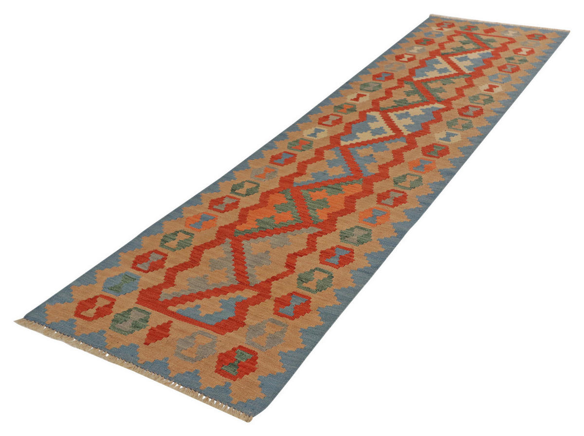 PersaTepp Teppich Kelim Gashgai rot B/H/L: ca. 77x1x288 cm Kelim Gashgai - beige/rot (288,00/77,00/1,00cm) - PersaTepp