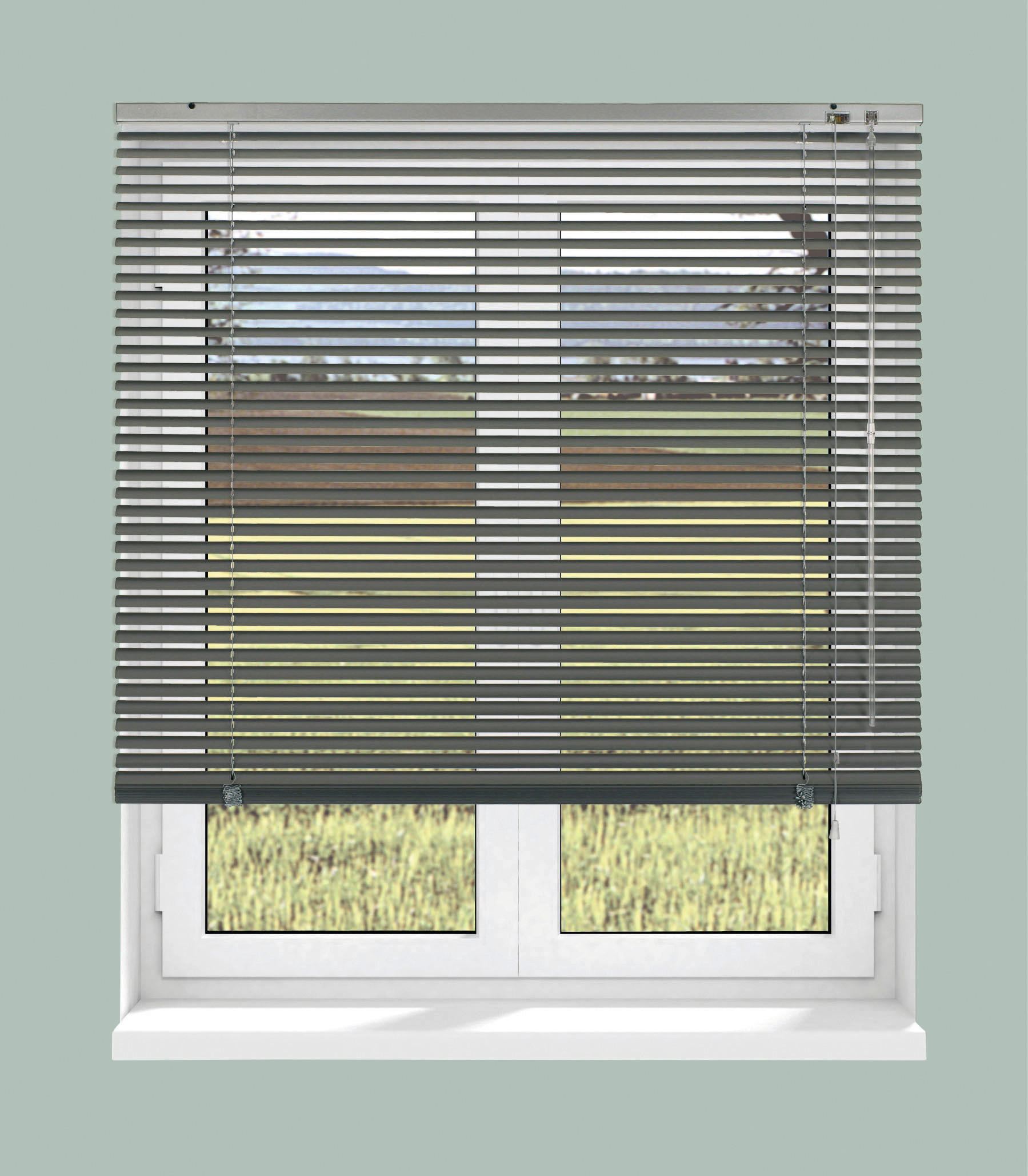 Alu-Jalousie anthrazit B/L: ca. 40x175 cm Jalousie_Alu - anthrazit (40,00/175,00cm) - Boviva