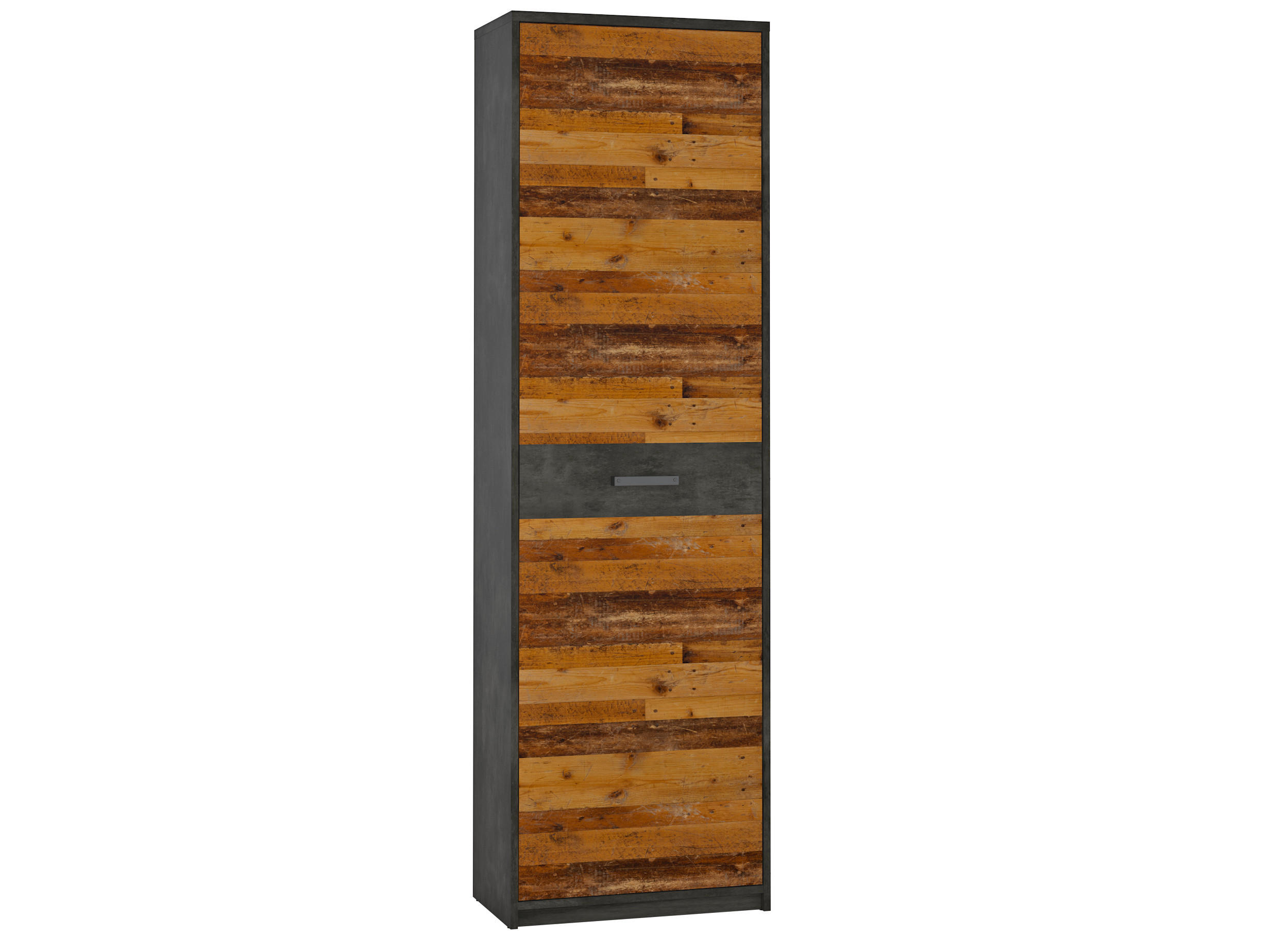 Garderobenschrank Perugia Fresko Nachbildung Old Wood Nachbildung B/H/T: ca. 59x197x34 cm Perugia - (59,00/197,00/34,00cm)