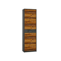 Garderobenschrank Perugia Fresko Nachbildung Old Wood Nachbildung B/H/T: ca. 59x197x34 cm Perugia - (59,00/197,00/34,00cm)