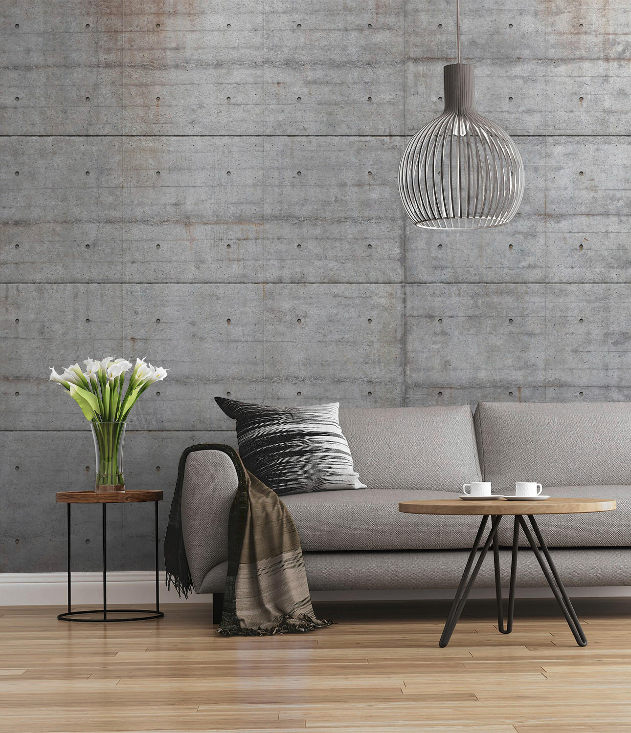 Komar Fototapete Concrete Blocks B/L: ca. 300x250 cm Concrete Blocks - (300,00/250,00cm) - Komar