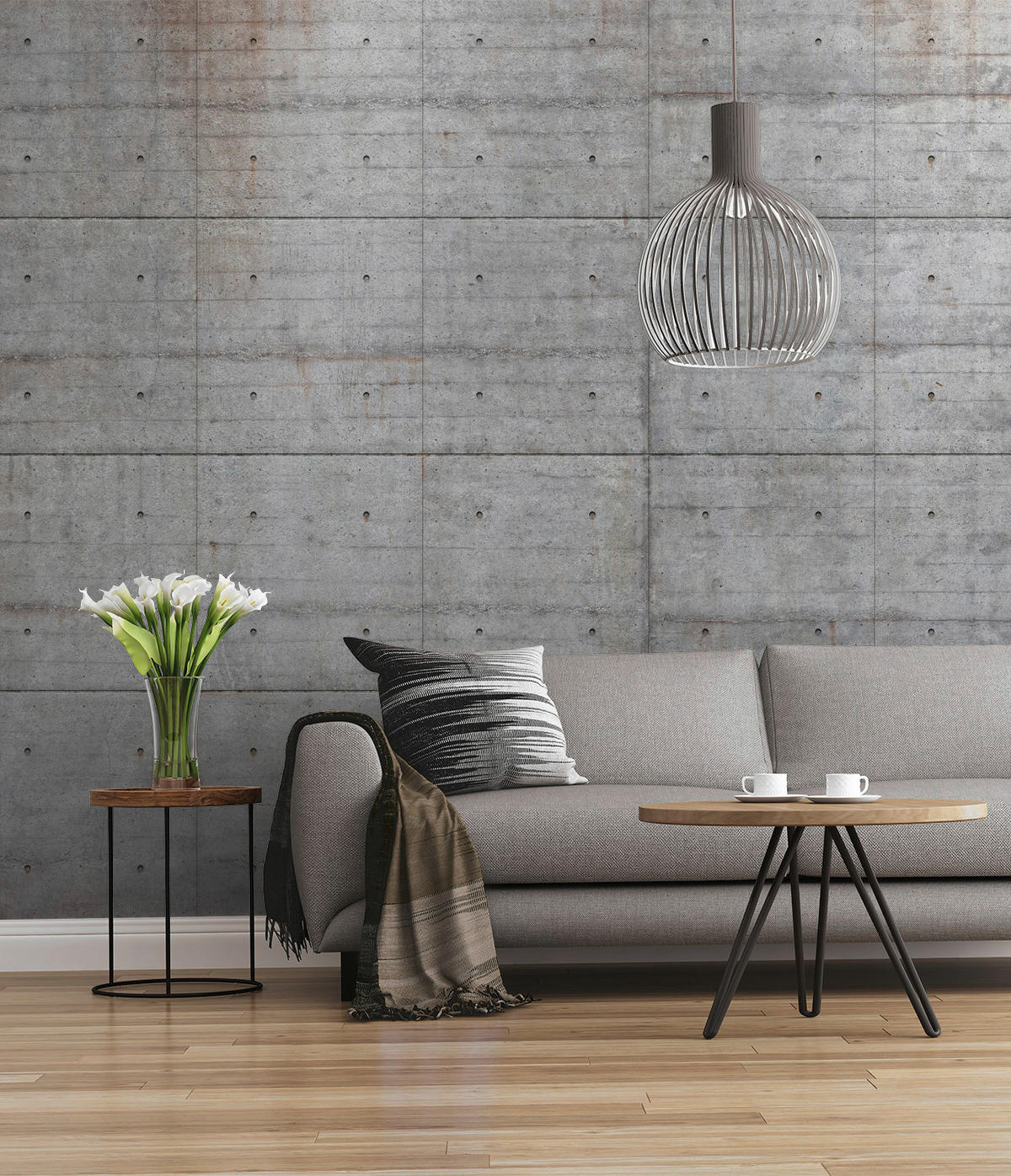 Komar Fototapete Concrete Blocks B/L: ca. 300x250 cm Concrete Blocks - (300,00/250,00cm) - Komar