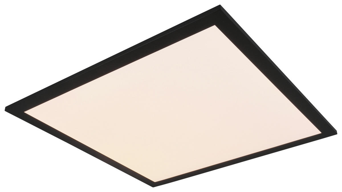 Reality Deckenleuchte R62324532 schwarz Metall B/H/T: ca. 45x5x45 cm LED-Deckenleuchte_Alpha - schwarz (45,00/5,00/45,00cm) - Reality
