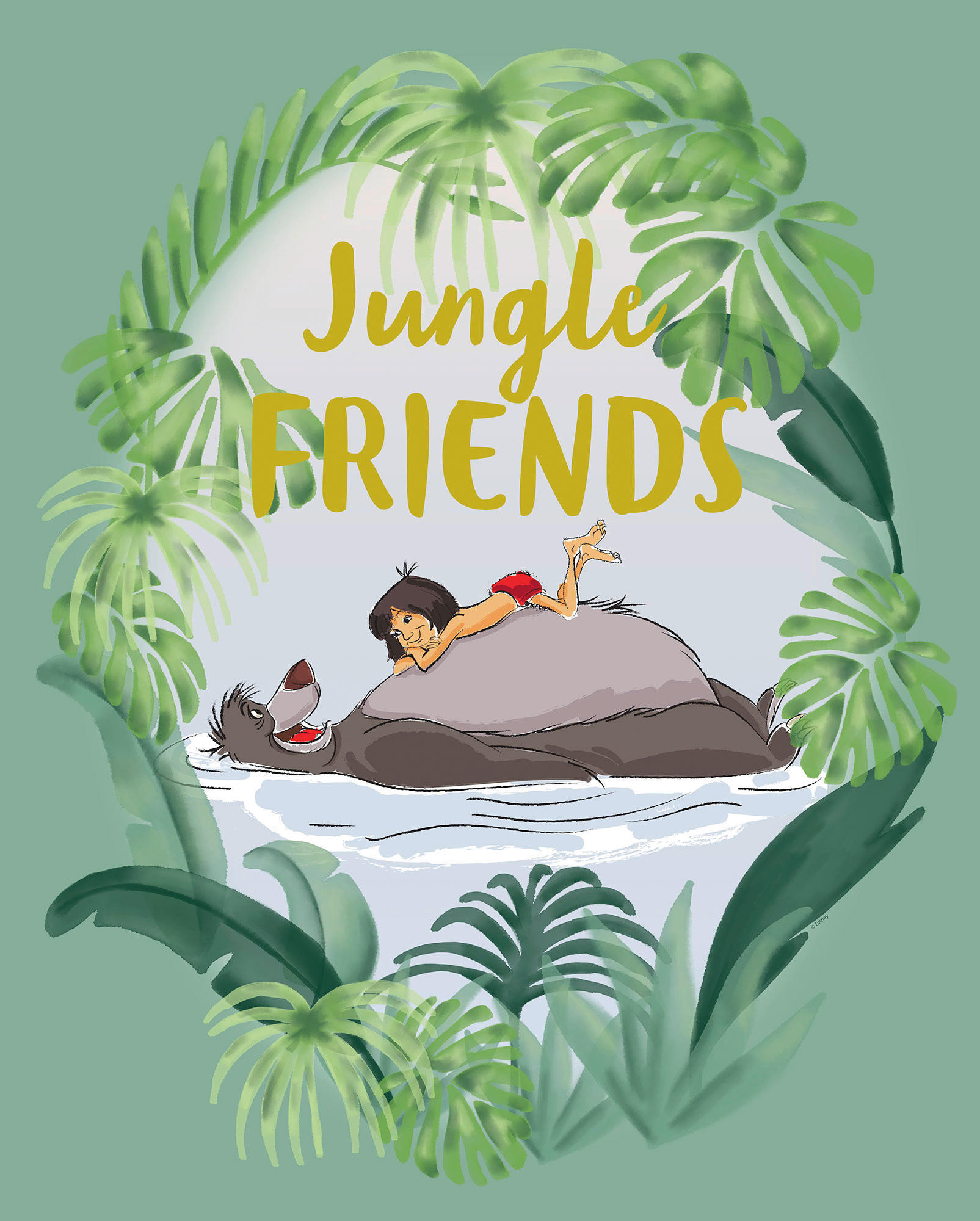 Komar Wandbild Jungle Book Friends Disney B/L: ca. 40x50 cm günstig online kaufen