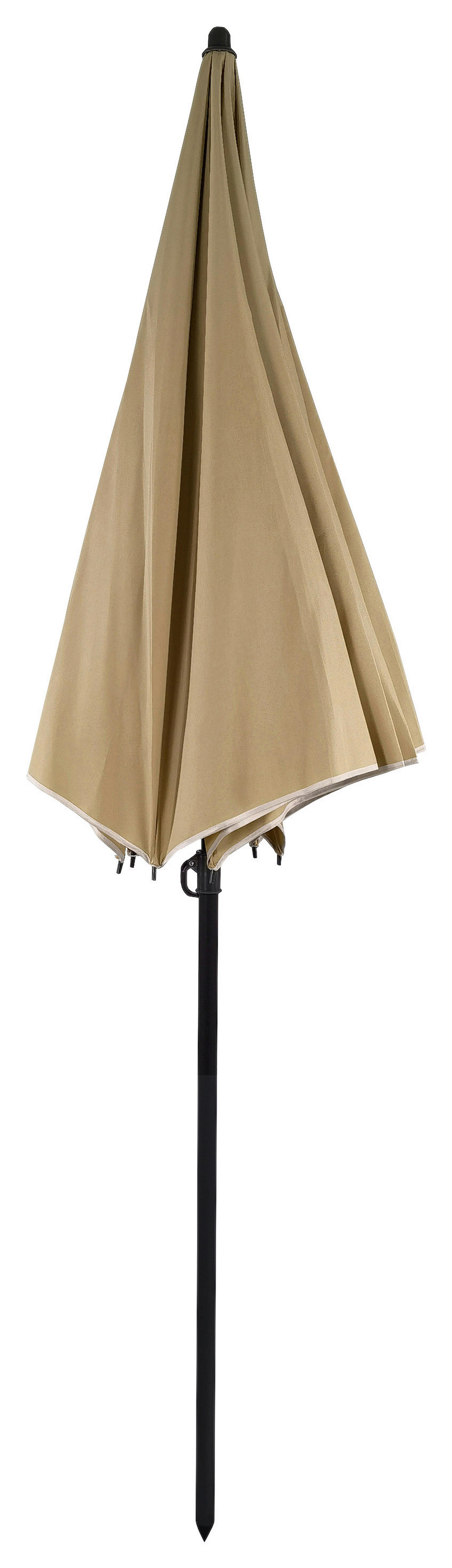 VCM Balkon-Sonnenschirm taupe Stahl H/D: ca. 320x200 cm Balkon-Sonnenschirm - taupe (200,00/320,00cm) - VCM