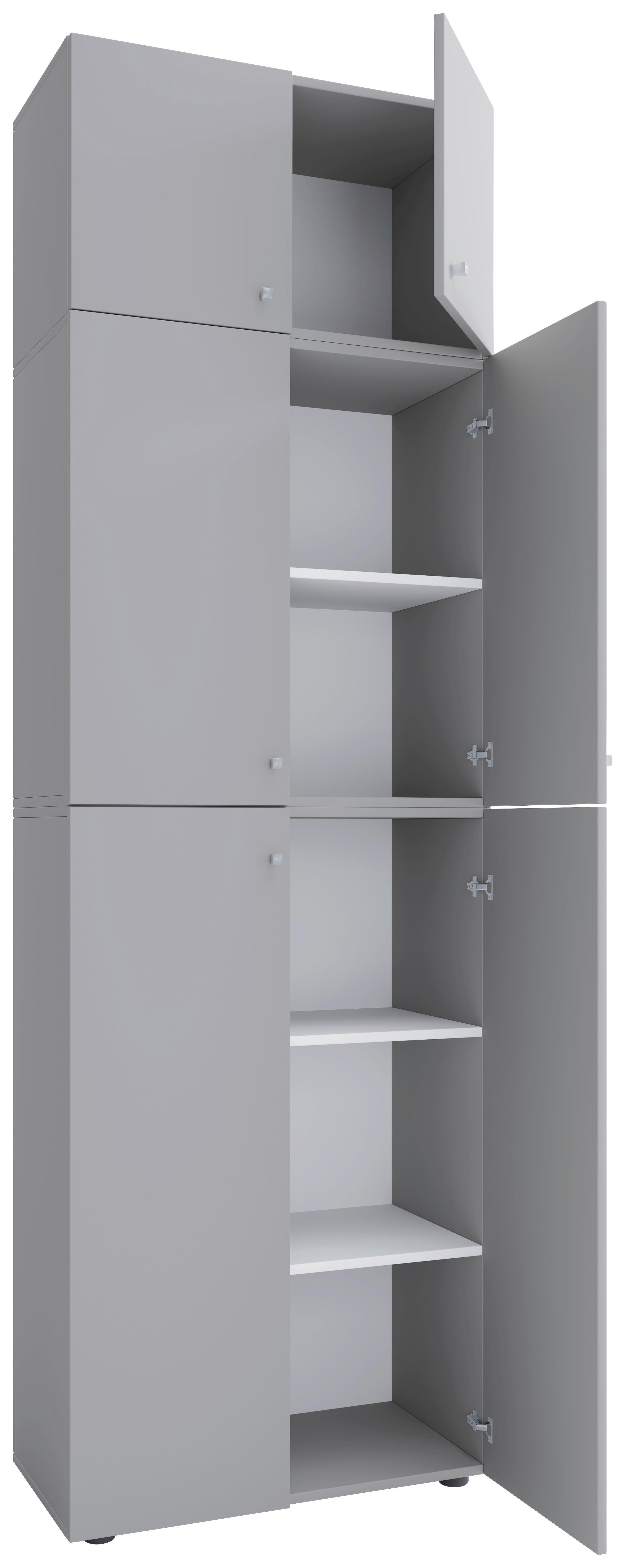 Büroschrank Lona grau B/H/T: ca. 70x223x39 cm