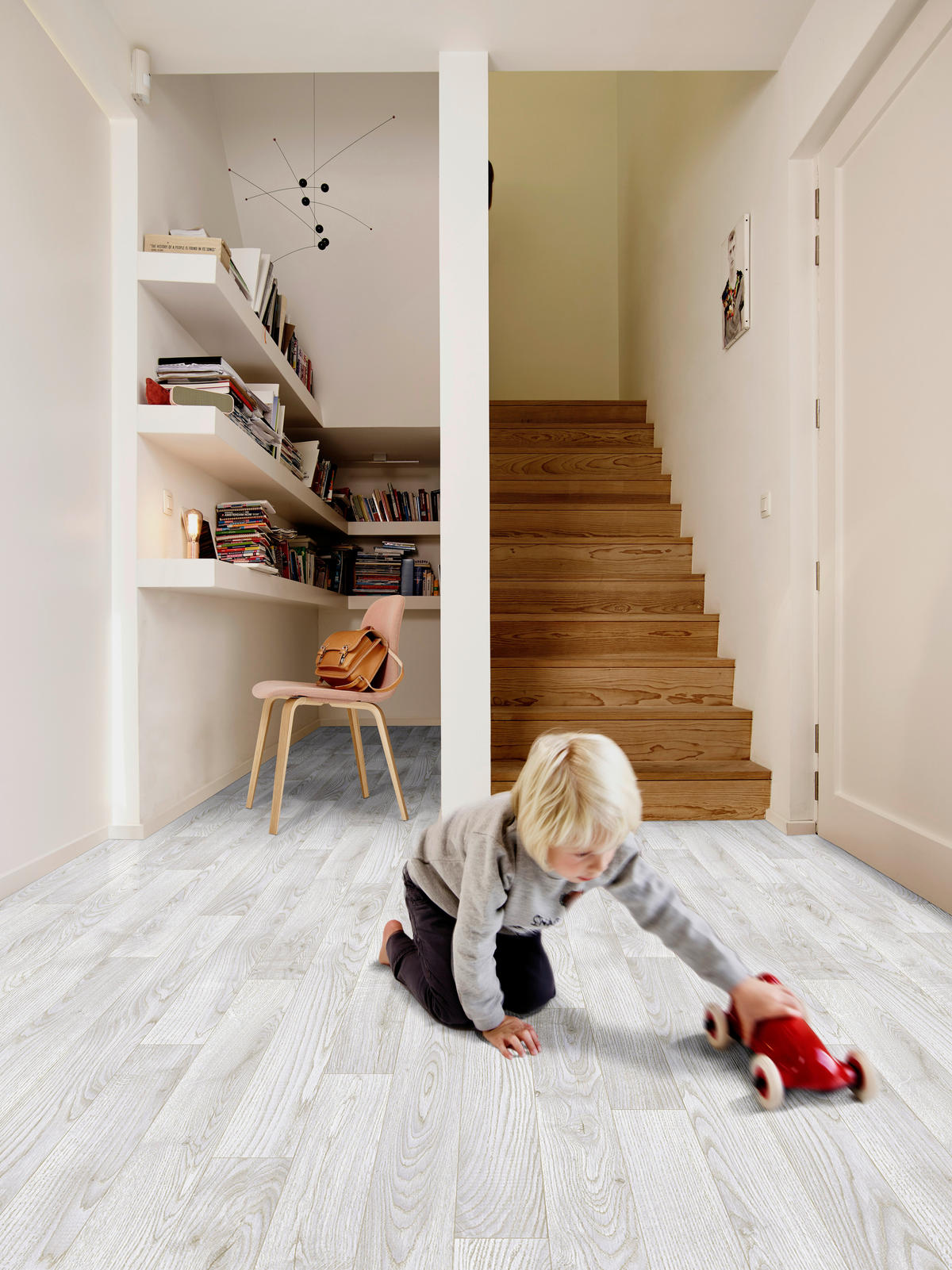 Vinylboden Novo weiß Eiche B: ca. 200 cm pro m² Novo - weiß (200,00cm)