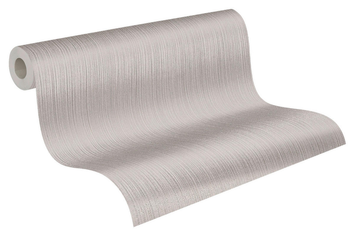 A.S.Création Vliestapete grau silber B/H/D: ca. 53x1005x8 cm Vliestapete - silber/grau (8,00/1005,00cm) - A.S.Creation